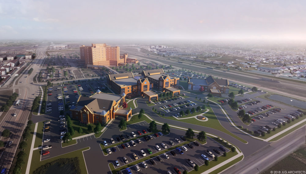 Rendering of what the future Sanford Medical Center Fargo campus will look like with future growth.
